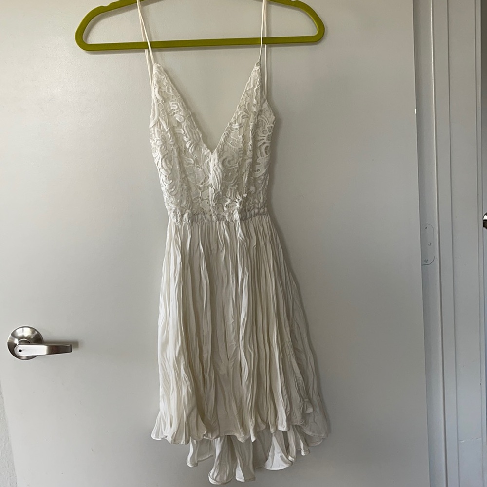 Sleeveless White Dress